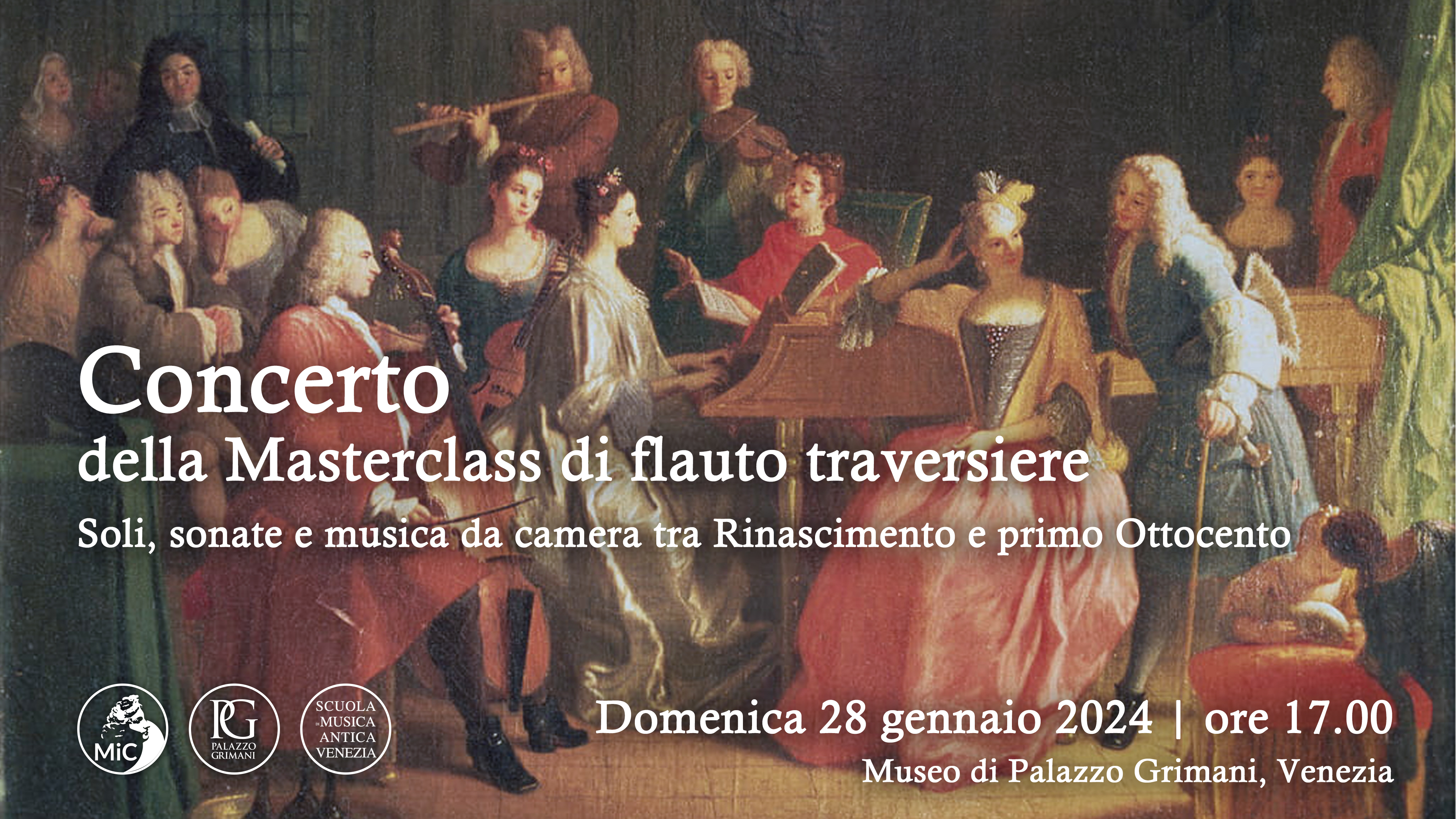 Masterclass di flauto traversiere | Concerto al Museo di Palazzo Grimani